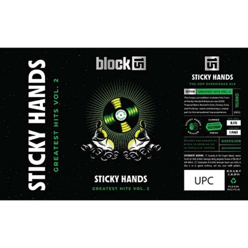 Block 15 Sticky Hands Greatest Hits Vol. 2 16OZ SINGLE CAN