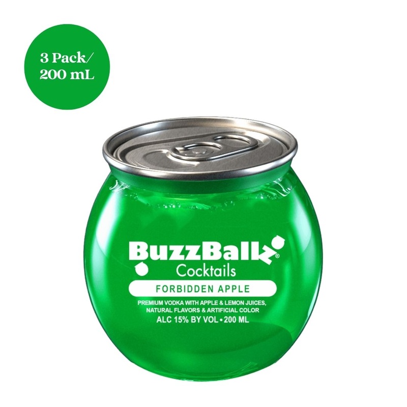 Buzzballz Cocktails Forbidden Apple RTD Cocktail 3pk 200mL