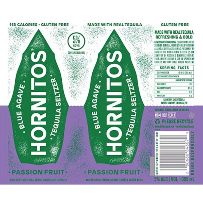 Hornitos Passion Fruit Tequila Seltzer 12OZ SINGLE CAN