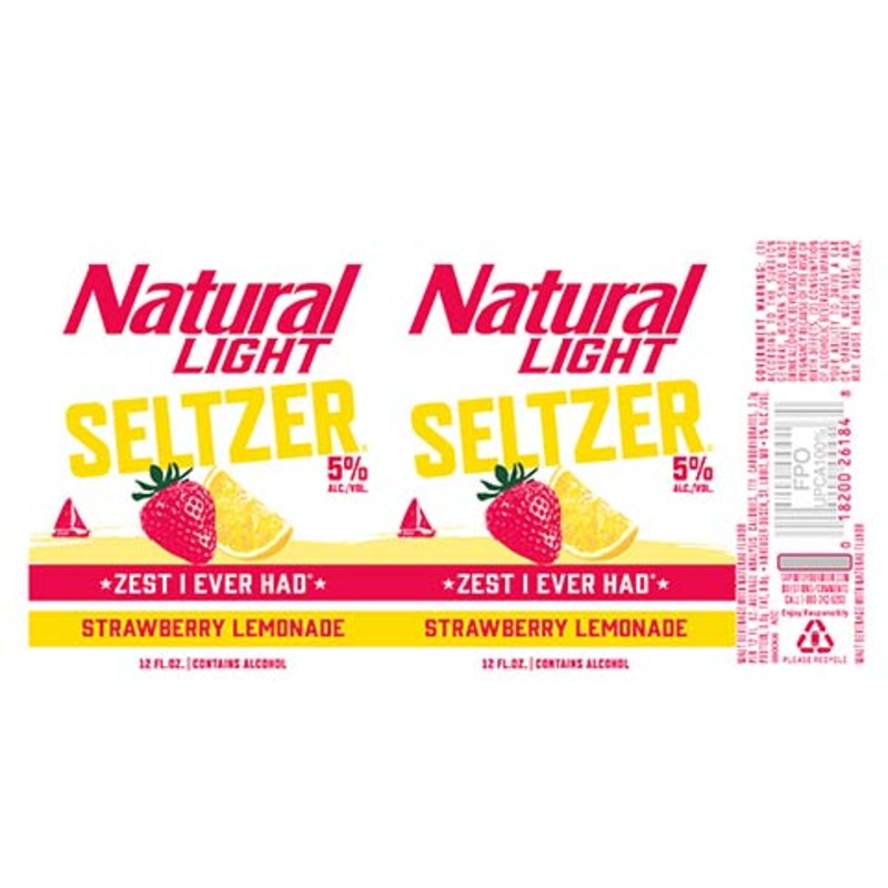Natural Light Strawberry Lemonade Seltzer 12OZ SINGLE CAN