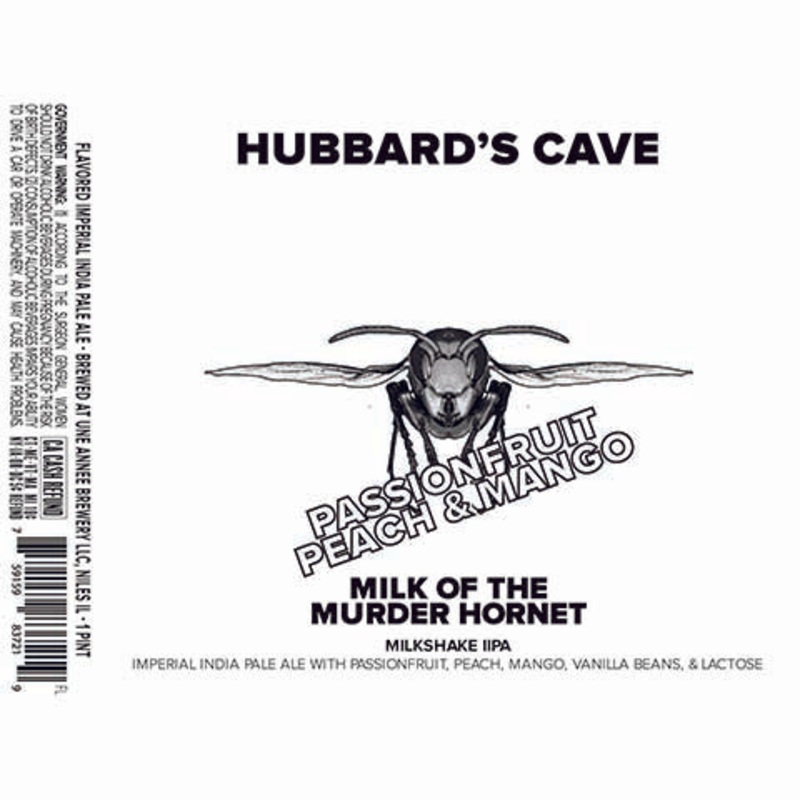 Une Annee Hubbard’s Cave Milk of the Murder Hornet IIPA (passionfruit, peach, mango) 16OZ SINGLE CAN