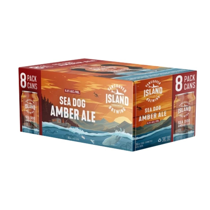 VANCOUVER ISLAND SEA DOG AMBER ALE 355ML 8PK CAN @ Kelowna [1054318] 2840 ml