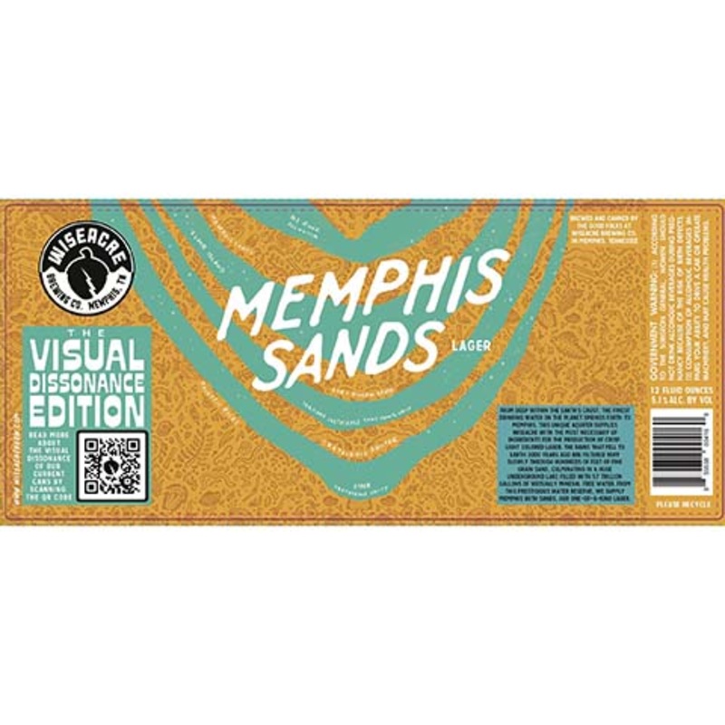 Wiseacre Memphis Sands Lager 12OZ SINGLE CAN