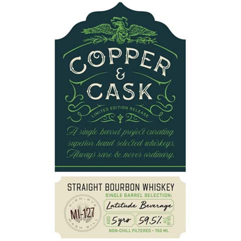 Copper & Cask MI-127 Straight Rye Whiskey 750ML BTL