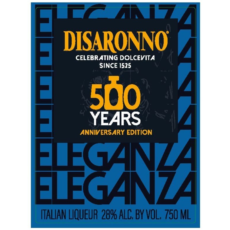 Disaronno 500 Years Anniversary Edition Amaretto Liqueur Eleganza Bottle