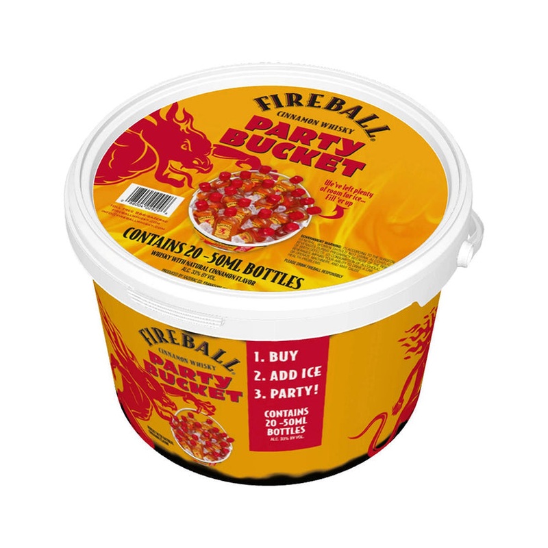 FIREBALL PARTY BUCKET 20 PACK OF 50 ML BOTTLES