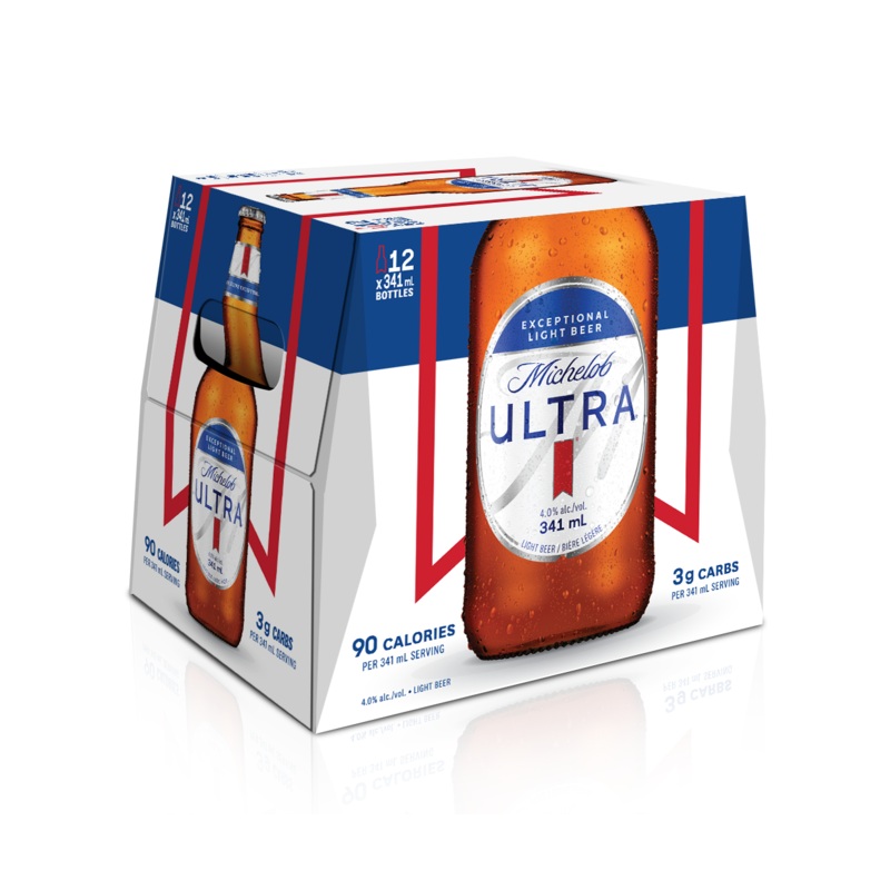 MICHELOB ULTRA LIGHT LAGER 341ML 12PK BT @ Emerald Hills [1001792] 4092 ml