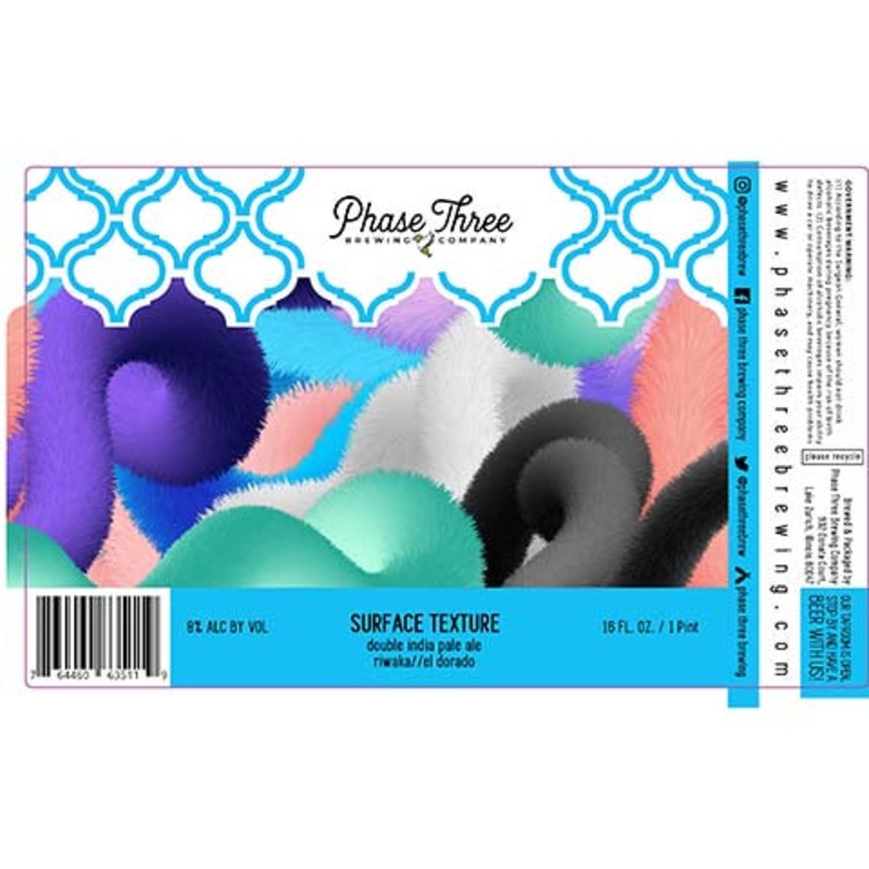 Phase Three Surface Texture DIPA 16OZ SINGLE CAN