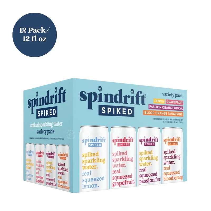 Spindrift Spiked Paradise Pack Variety Hard Seltzer 12pk 12 fl oz
