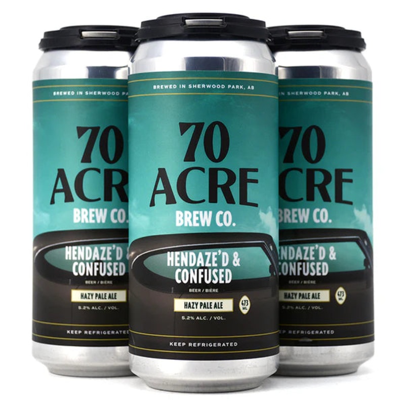 70 ACRE HENDAZED AND CONFUSED HAZY PALE 473ML 4PK CAN @ Signal Hill [1041187] 1892 ml