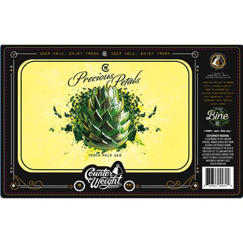 Counter Weight Precious Petals IPA 16OZ SINGLE CAN