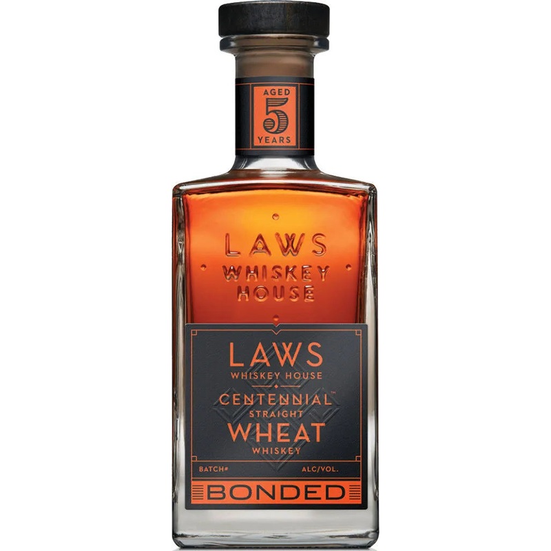 Laws Centennial 5 Year Old Straight Wheat Whiskey Bottled in Bond