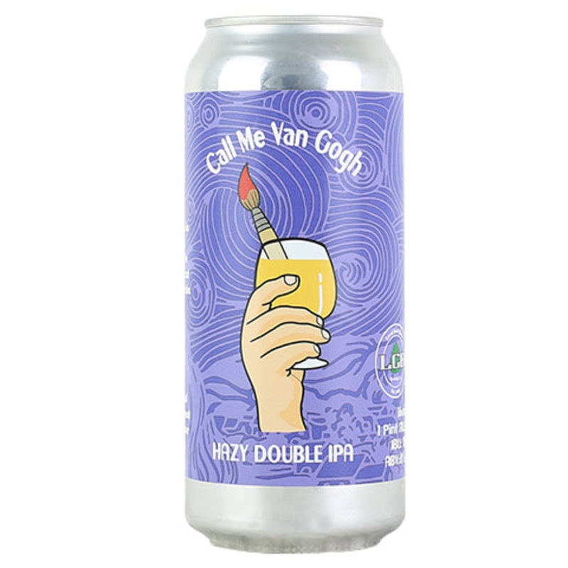 Local Craft Beer Call Me Van Gogh Hazy DIPA 16OZ SINGLE CAN