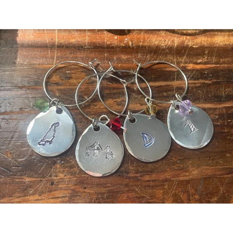 **Misc MadebyBonnieRI Wine Charms Set Of 4