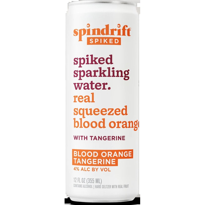 Seltzer Spindrift Spiked 8pk Blood Orange