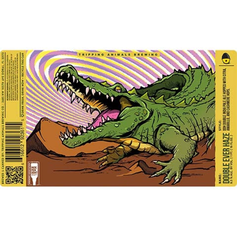 Tripping Animals Double Ever Haze DDH DIPA 16OZ SINGLE CAN