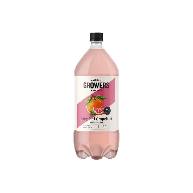 GROWERS RED RUBY GRAPEFRUIT CIDER 2L BT @ Kelowna [1005465] 2000 ml