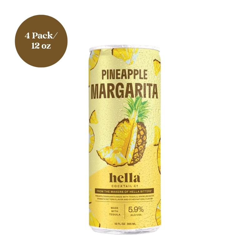 Hella Pineapple Margarita RTD Cocktail 4pk 12 fl oz