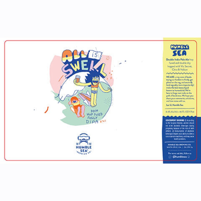 Humble Sea All Is Swell DDH Hop Fused Foggy DIPA 16OZ SINGLE CAN