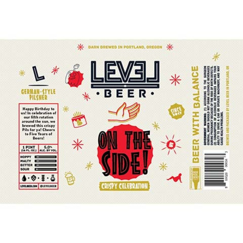 Level Beer On The Side! Crispy Celebration 16OZ SINGLE CAN