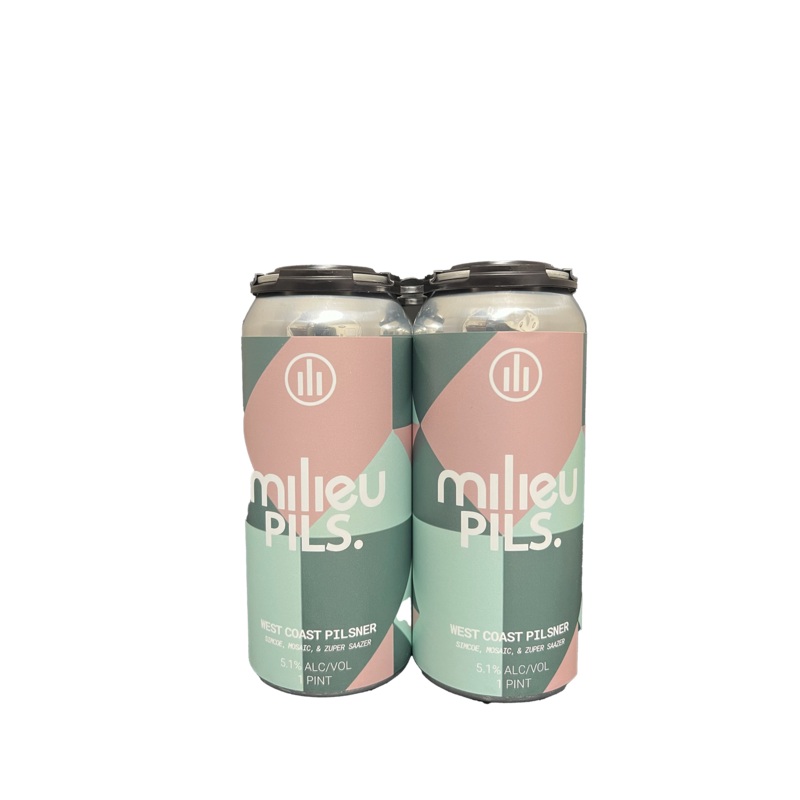 Milieu Pils WC Pils 4 Pack Cans