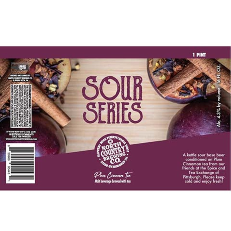 North Country Sour Series Plum Cinnamon Tea 16OZ SINGLE CAN