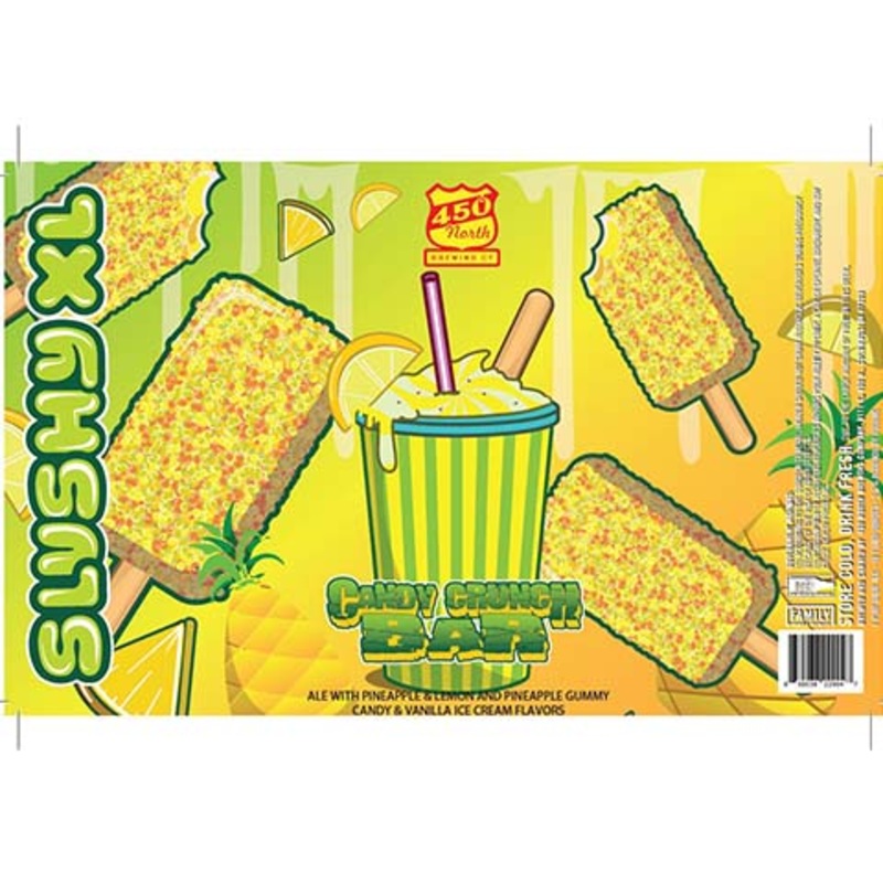 450 North SLUSHY XL Candy Crunch Bar Sour 16OZ SINGLE CAN