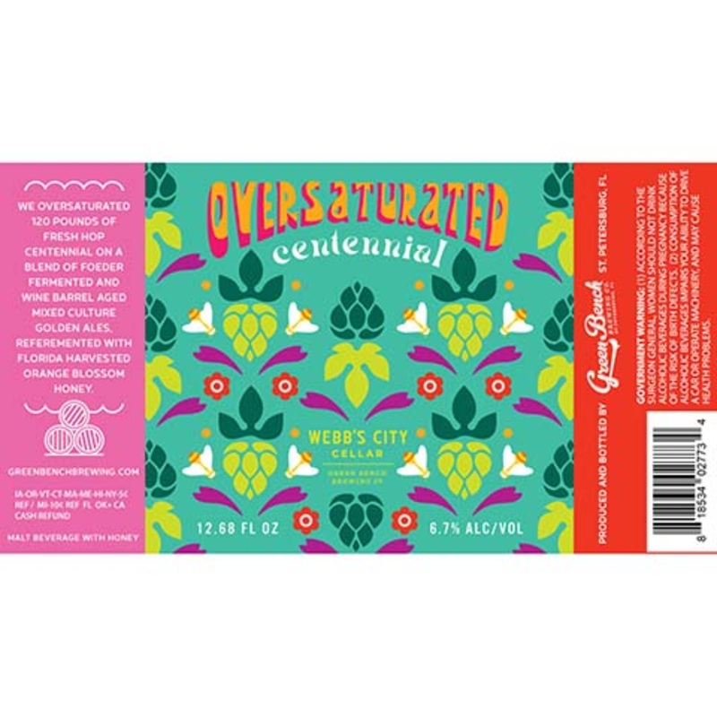 Green Bench Oversaturated Centennial 375ML BTL