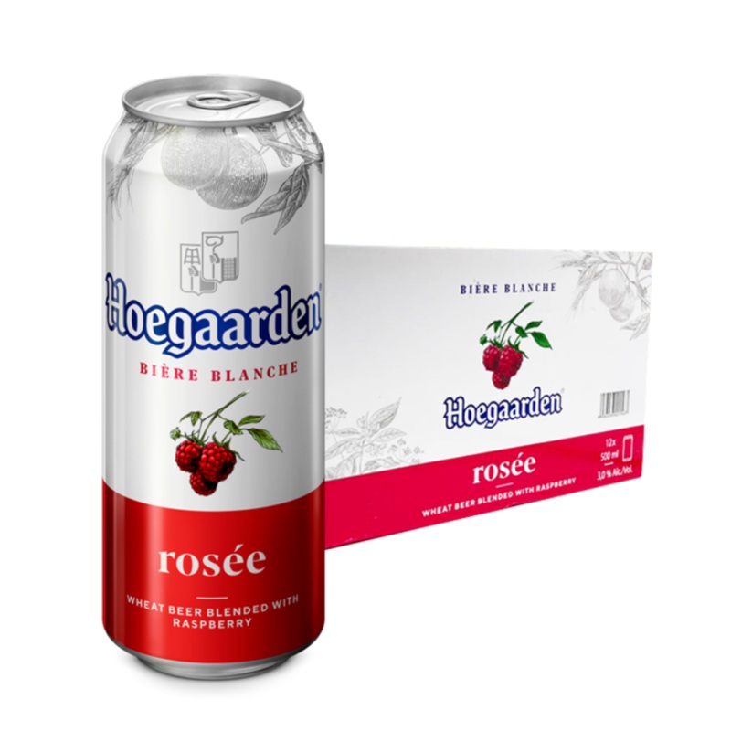 Hoegaarden Rose Beer 500ml Can x 12 (Case)