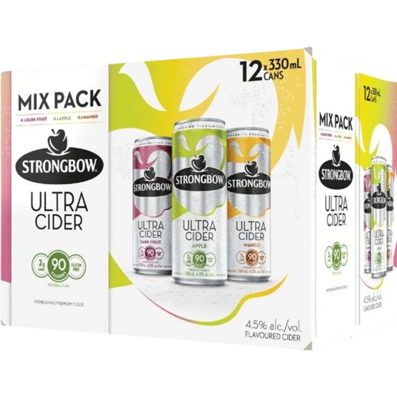 STRONGBOW ULTRA CIDER MIXER 330ML 12PK CAN @ Kelowna [1040327] 3960 ml