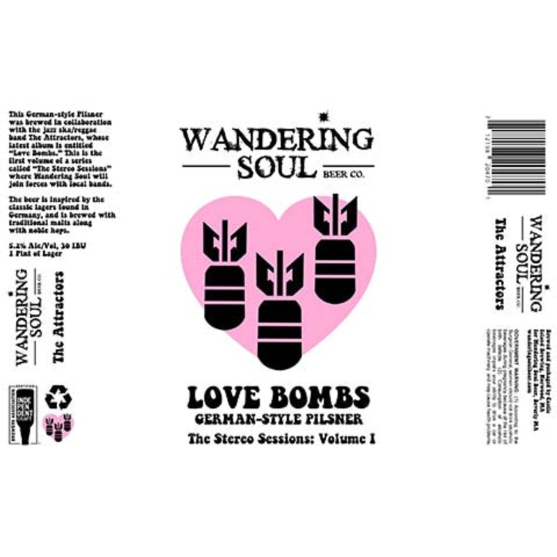 Wandering Soul Love Bombs German Pilsner 16OZ SINGLE CAN
