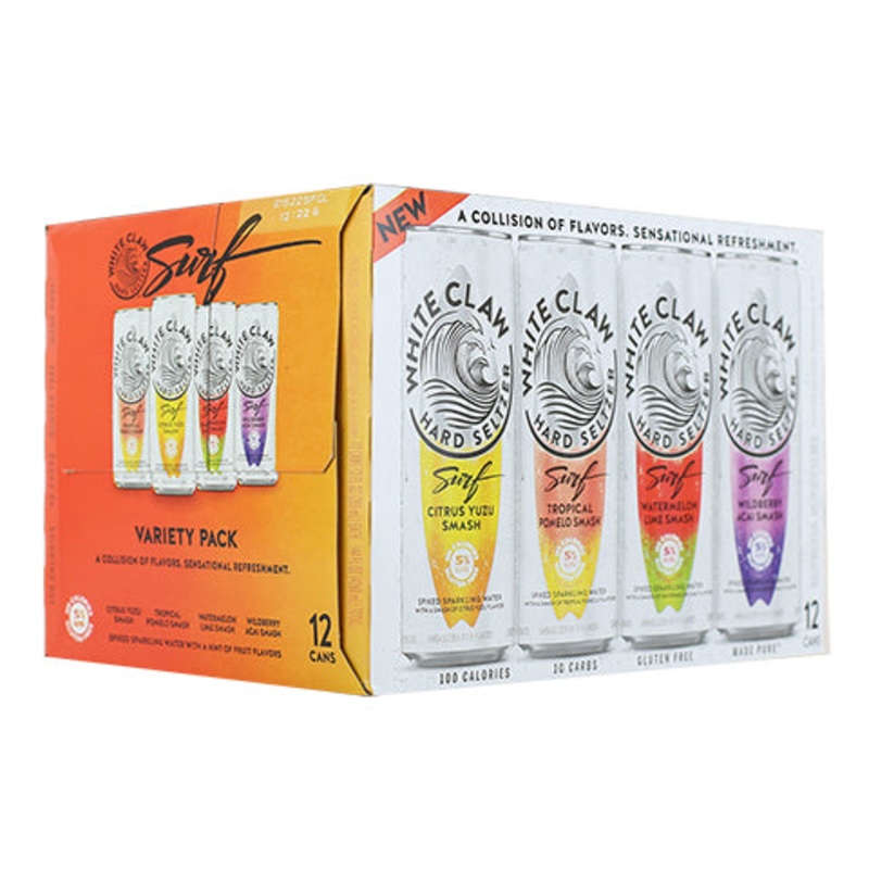 White Claw Hard Seltzer Variety Pack Surf 12PK 12OZ CAN