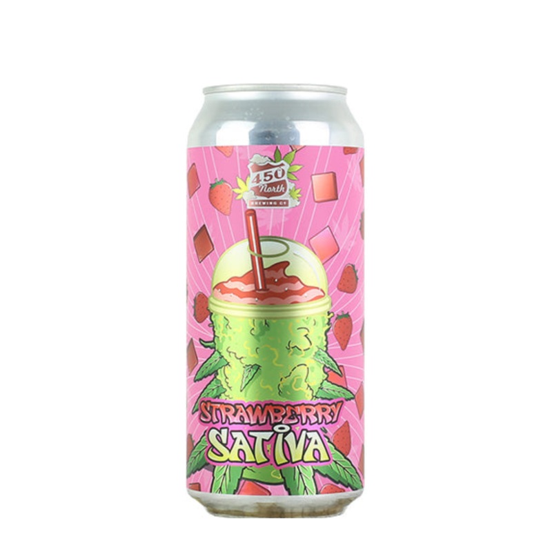450 North Strawberry Sativa Sour Beer 16 fl oz Single Can