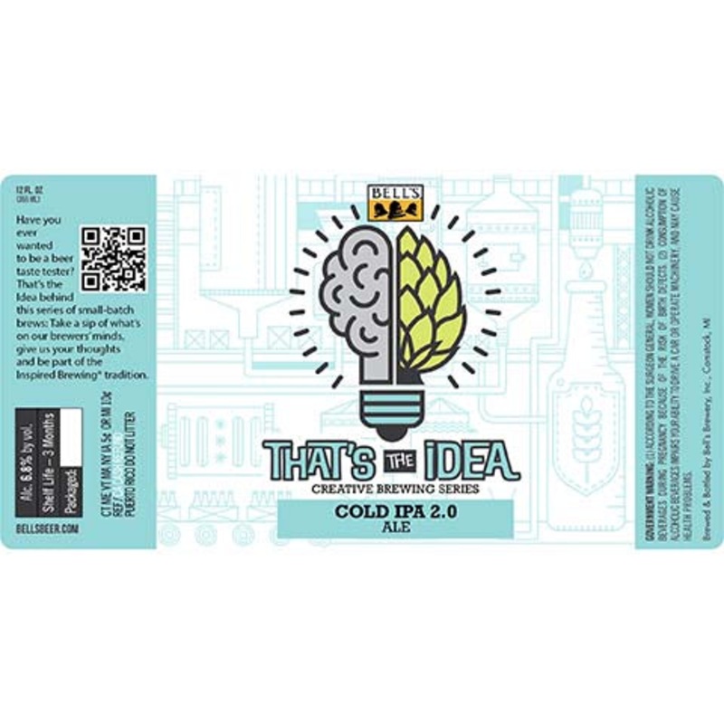 Bell’s That’s The Idea Cold IPA 2.0 12OZ SINGLE BTL