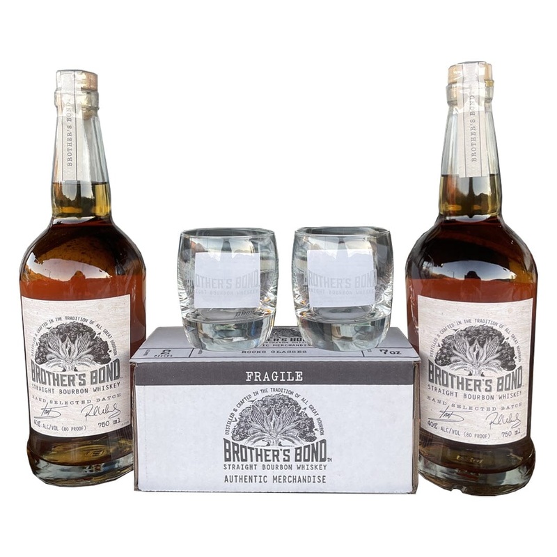 Brother’s Bond Bourbon Bundle with Brother’s Bond Rocks Glasses