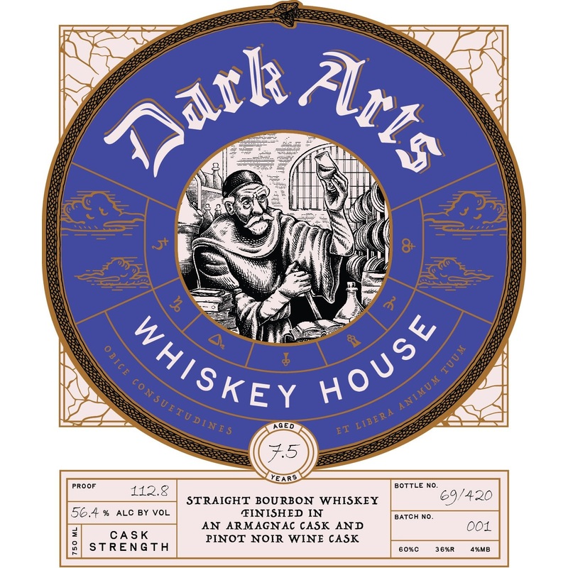 Dark Arts Whiskey House Straight Bourbon Whiskey  7.5-Year, Cask Strength