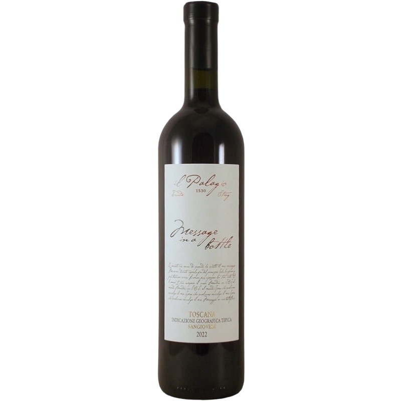 IL PALAGIO MESSAGE IN A BOTTLE TOSCANA IGT SANGIOVESE 750ML @ Southgate [1033611] 750 ml