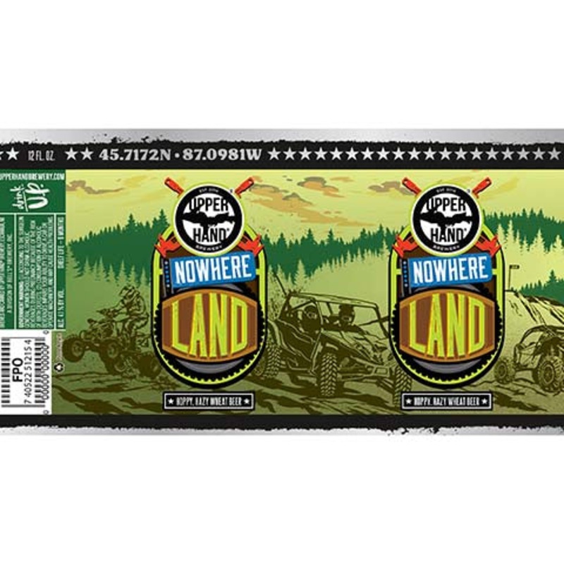 Upper Hand Nowhere Land Wheat Beer 12OZ SINGLE CAN