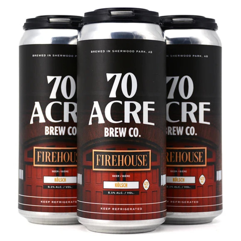 70 ACRE FIREHOUSE KOLSCH 473ML 4PK CAN @ St. Albert [1041183] 1892 ml
