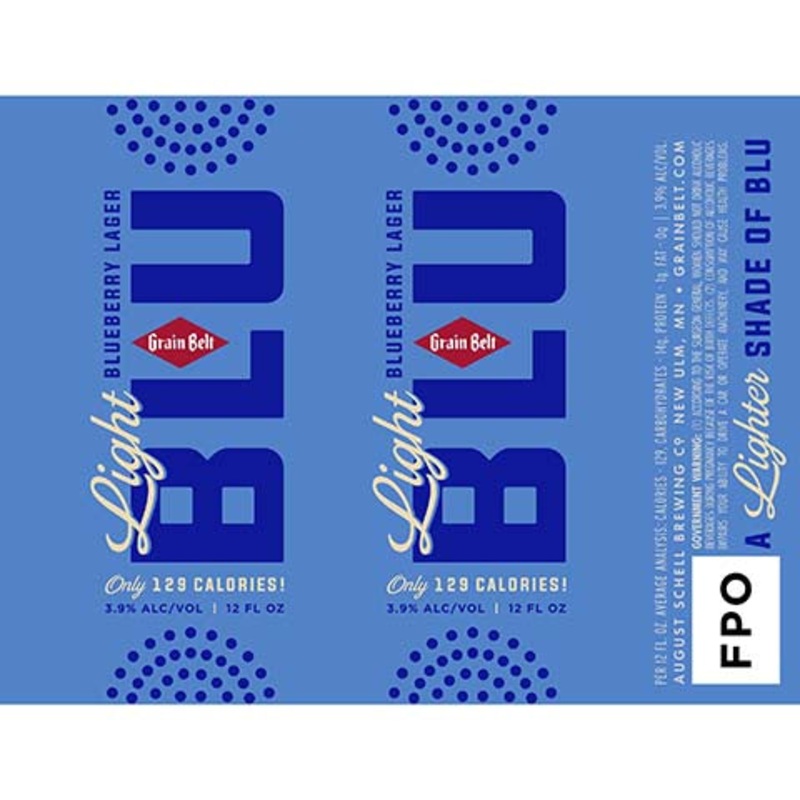 Grain Belt Light Blu Blueberry Lager 12OZ SINGLE CAN