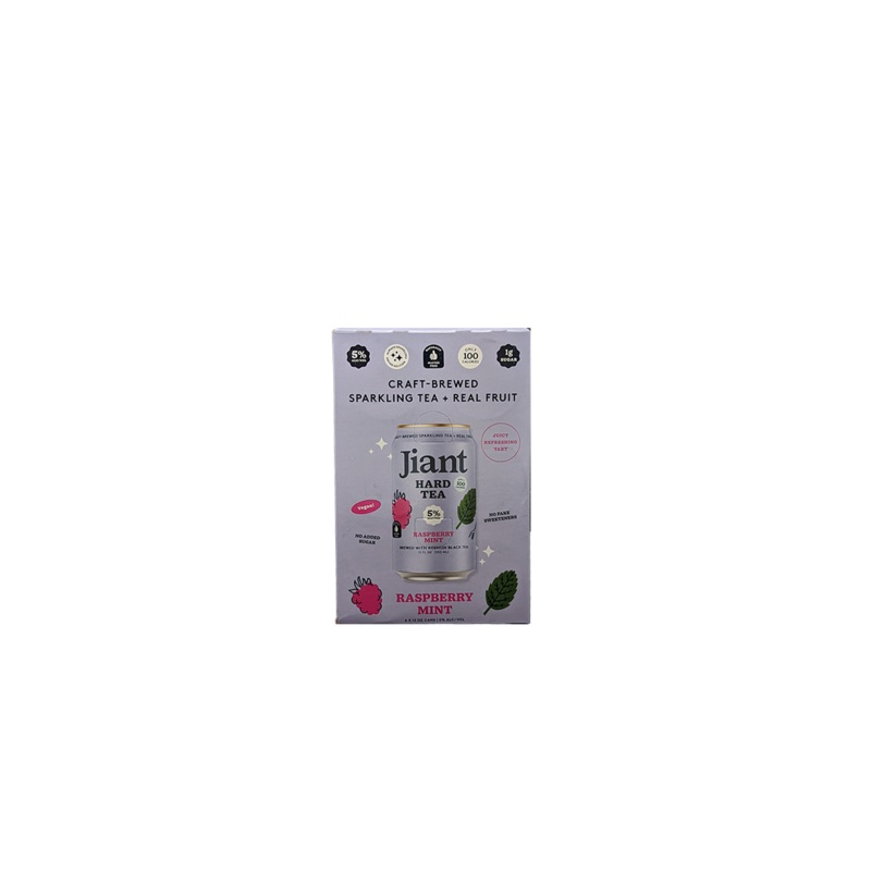 Jiant Hard Tea Raspberry Mint 6 Pack Cans