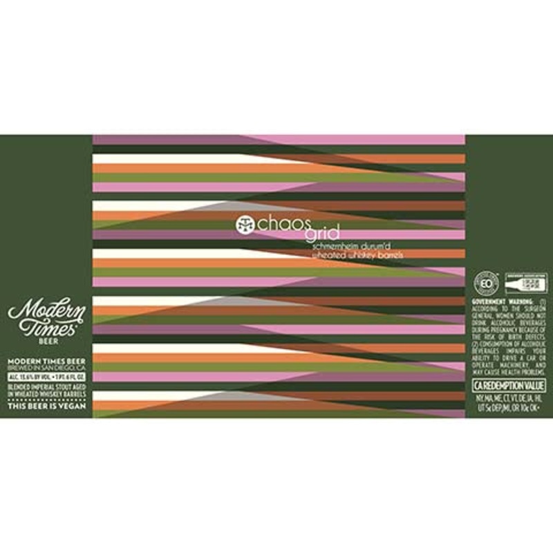 Modern Times Chaos Grid Schmernheim Durum’d Wheated Whiskey Barrels 22OZ SINGLE CAN