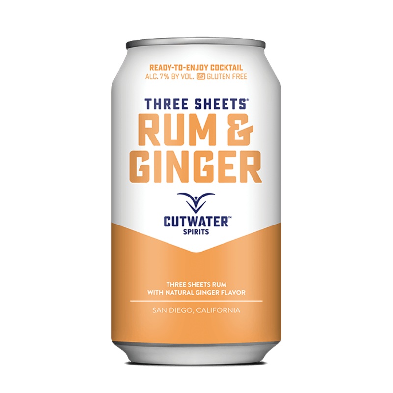 Three Sheets Rum & Ginger (4 Pack – 12 Ounce Cans)