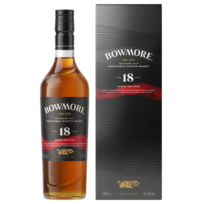 BOWMORE 18YR SHERRY OAK ISLAY SINGLE MALT SCOTCH 700ML @ Signal Hill [1057131] 700 ml
