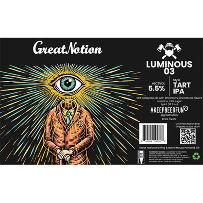 Great Notion Luminous 03 Tart IPA 16OZ SINGLE CAN