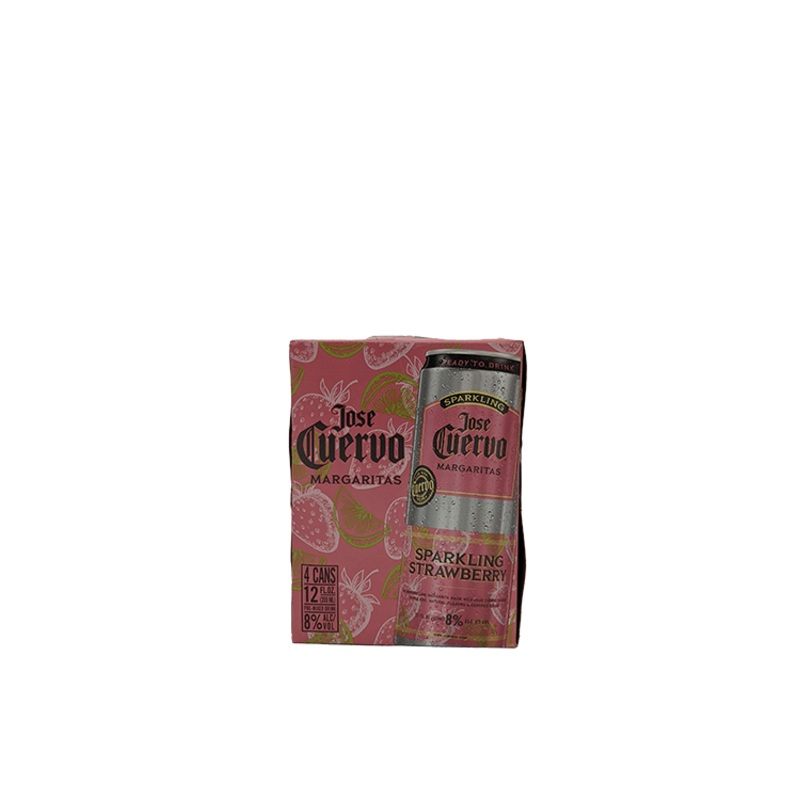 Jose Cuervo Sparkling Strawberry Margaritas 4 Pack