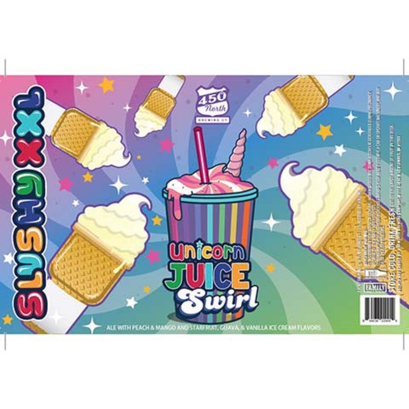 450 North SLUSHY XXL Unicorn Juice Swirl Sour 16OZ SINGLE CAN