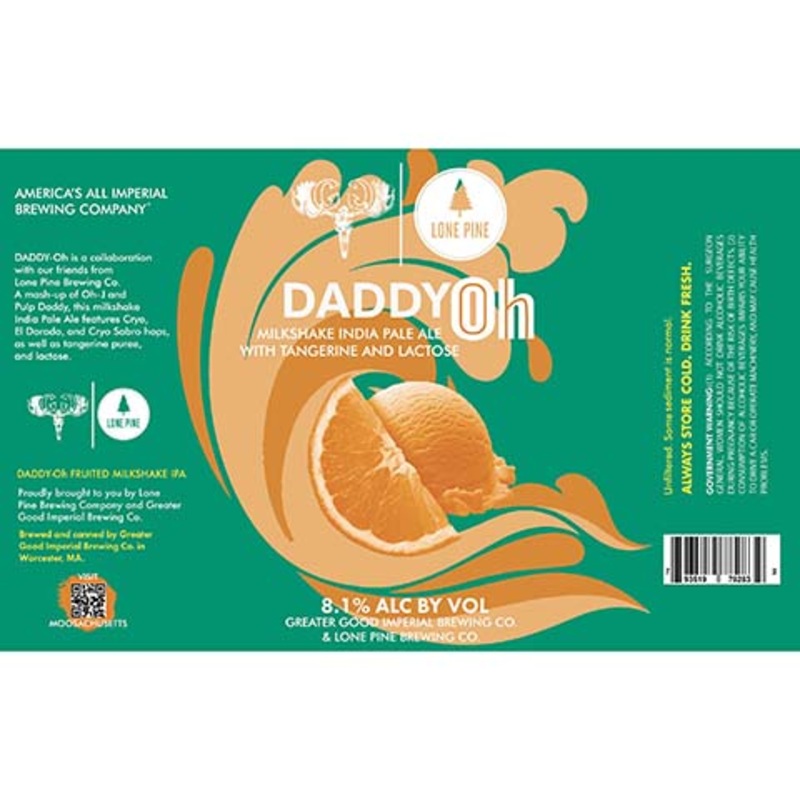 Greater Good Daddy Oh Milkshake IPA 16OZ SINGLE CAN