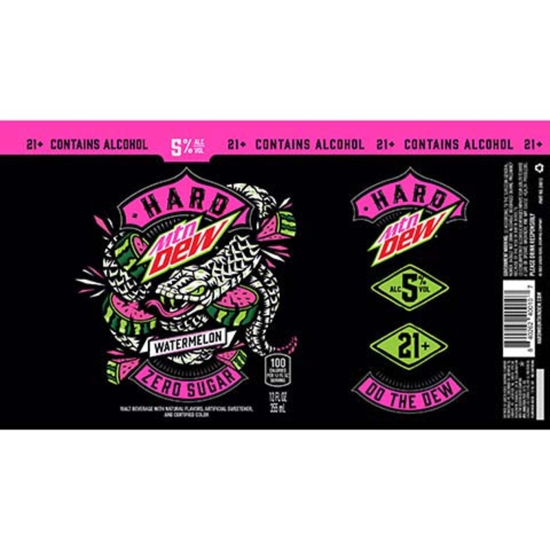 Green Rebel Hard Mtn Dew Watermelon 12OZ SINGLE CAN