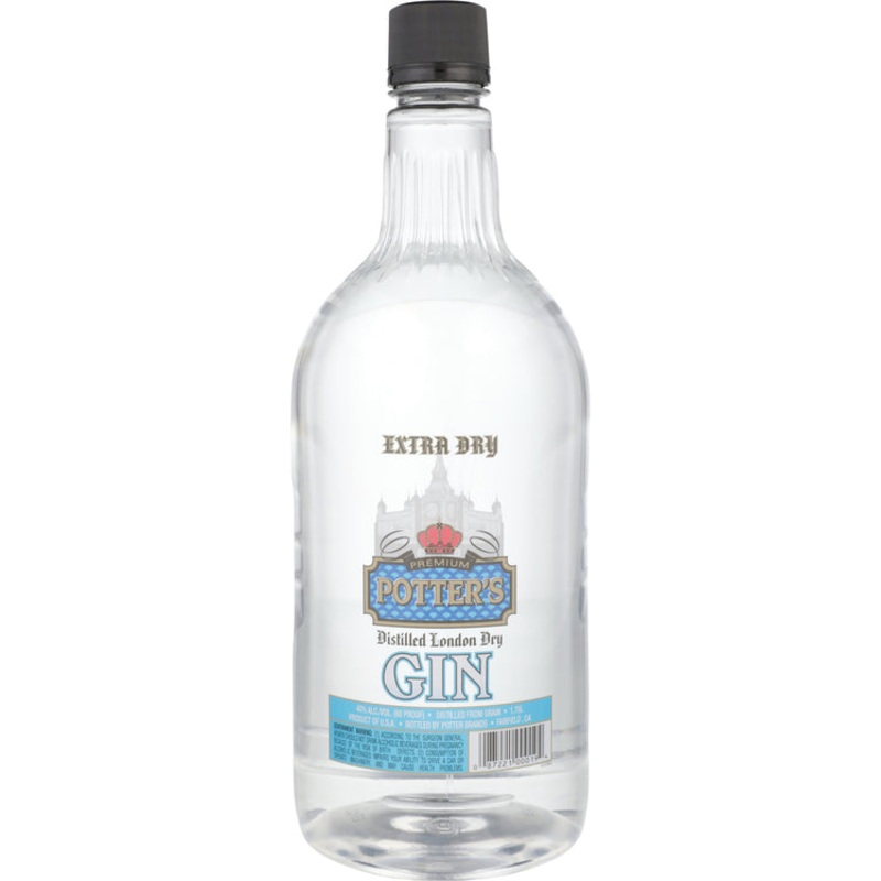 Potter’S London Dry Gin 80 750ML 750ML